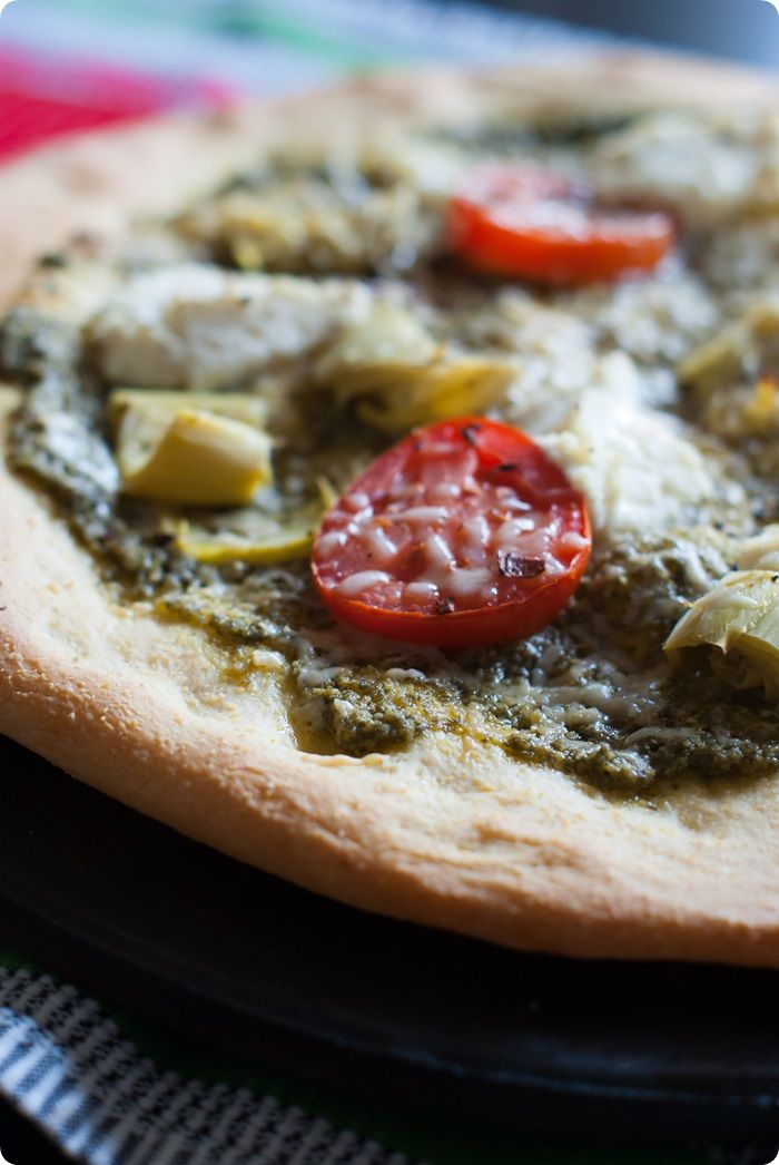 Pizza, my love...Homemade Cornmeal Pizza Crust Bake at 350°